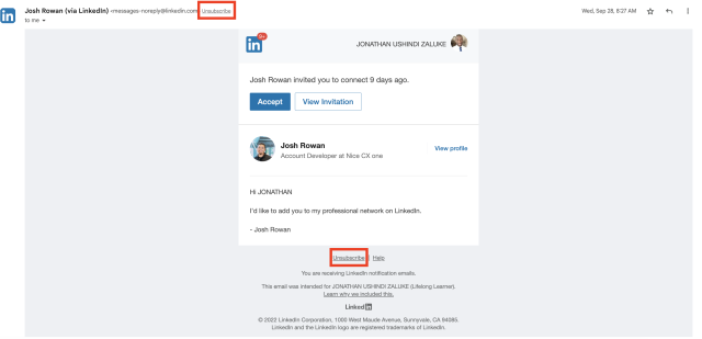 Email inbox clean