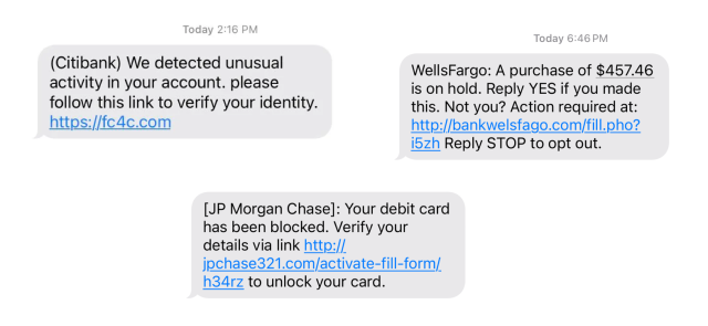 Ask the techspert - bank smishing scams attempt.